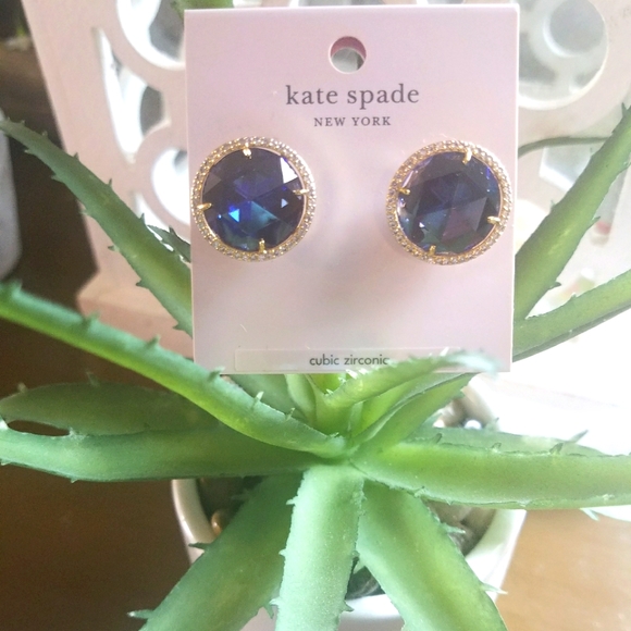 🔥NWT KATE SPADE SIMULATED BLUE SAPPHIRE EARRINGS